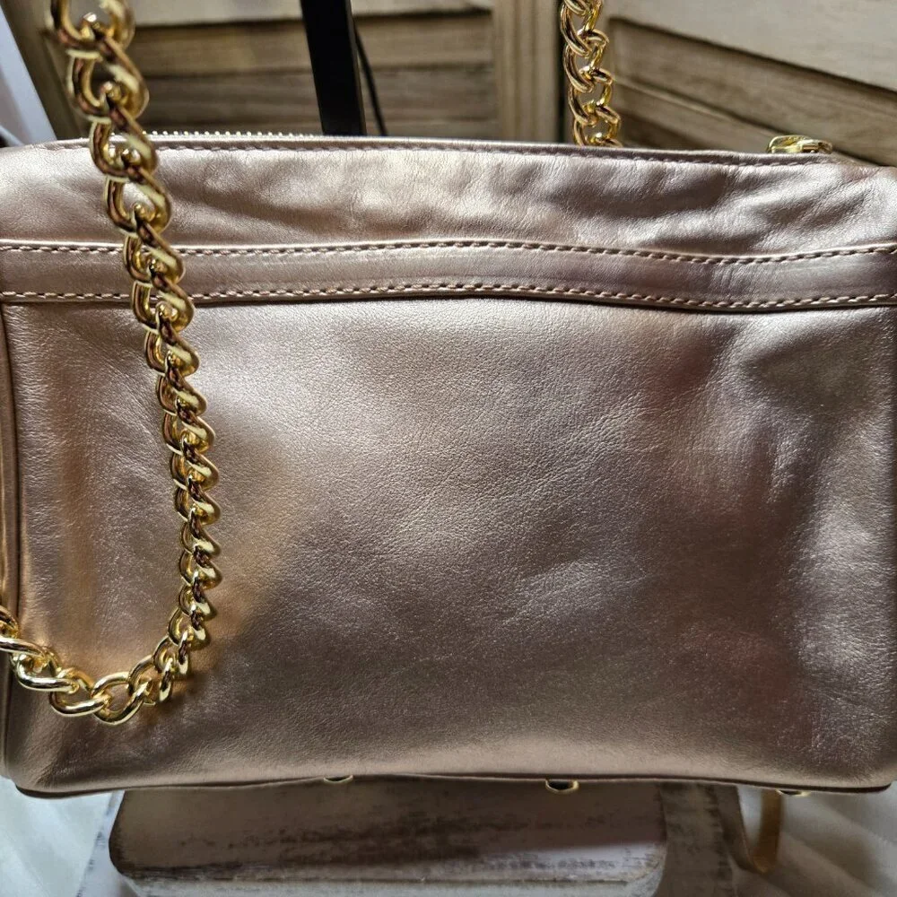 Rose Gold Rebecca Minkoff Crossbody - Picture 3 of 7